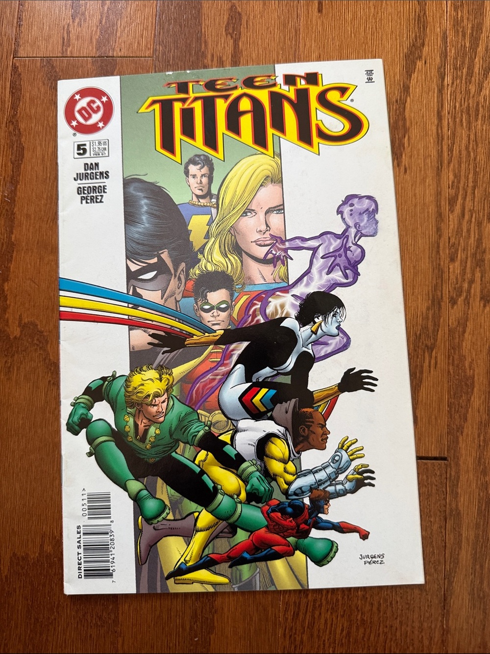 Teen Titans #5 DC Comics 1997 Dan Jurgens George Pérez Supergirl Robin